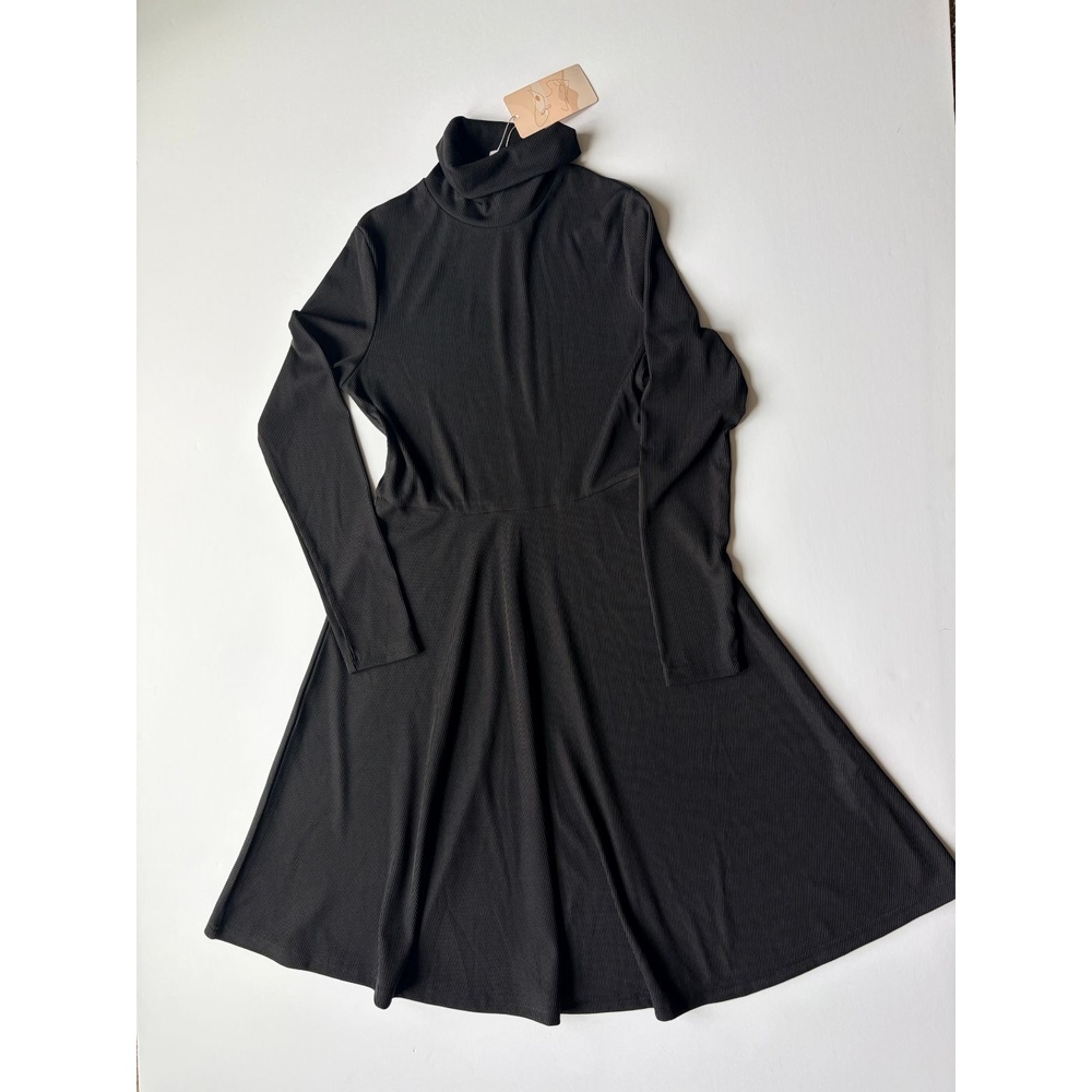 Fashion Dress Women's S Black NWT Ribbed Knit